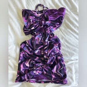 Fashion Nova Purple and Pink Dress